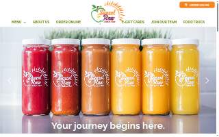 Sunset Raw Juice Bar website