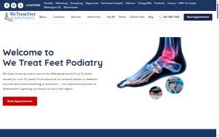 We Treat Feet Podiatry of Milford Mill website