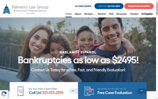 $2495 Bankruptcy - Palmeiro Law Group LLC website