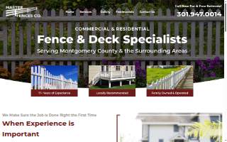 Master Fences of Montgomery Village website