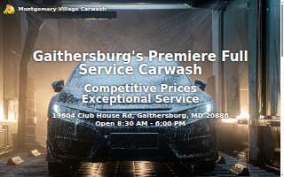 Montgomery Village Car Wash website