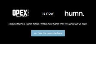 OPEX Shady Grove website