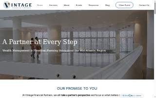 Vintage Financial Partners website