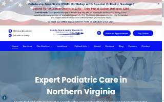 Family Foot and Ankle Associates of Maryland website