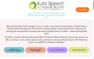 Kuta Speech and Language Services website