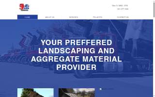 SJ and Son Contruction & Trucking website