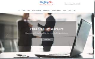 Staffing Etc. website