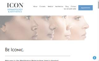 ICON Dermatology and Aesthetics of North Bethesda website