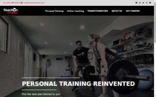 ReachOn Fitness website