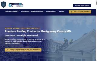 Rebel Roofer - Roof Replacements & Repairs of North Bethesda website