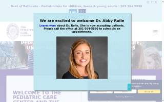The Pediatric Care Center website