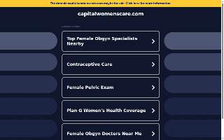 Capital Women's Care website
