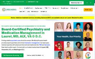 MindBodyPinnacle Health - Mental Health Care / Spravato / TMS /Medication Management/Weight Loss and Peptides. of North Laurel website