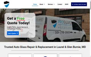 ProGuard AutoGlass & Window Tinting of North Laurel website