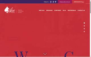 Ace of Events website