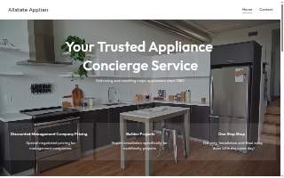 All-State Appliance Center of North Potomac website