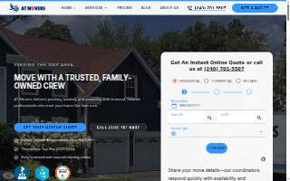 AT Movers website