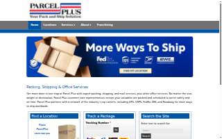 Parcel Plus website