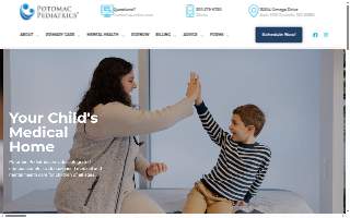 Potomac Pediatrics of North Potomac website
