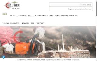 Caliber Tree Services of Odenton website