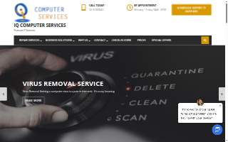 iQ Computer Services Bowie website