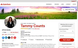 Tammy Counts - State Farm Insurance Agent website