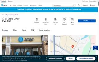 AT&T Store of Olney website