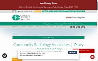 Community Radiology Associates | Olney Imaging Center website