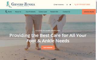 Gievers-Zuniga Foot & Ankle Center website