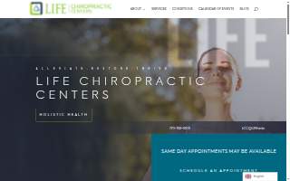 Life Chiropractic website