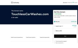 Touch Less Car Wash website