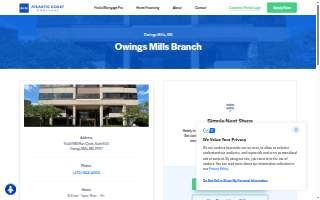 Atlantic Coast Mortgage - Owings Mills website