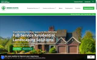 Green Roots Landscaping website