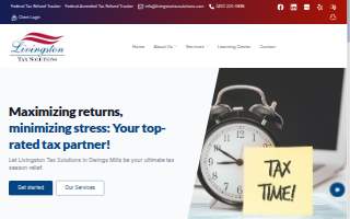 Livingston Tax Solutions website
