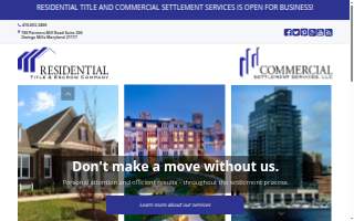 Residential Title & Escrow Company of Owings Mills website