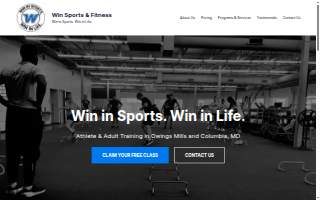 Win Sports and Fitness website