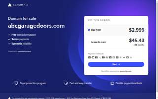 ABC Garage Doors & Repair - MD, DC, VA website