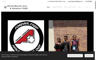 APLUS Martial Arts & Athletics of Oxon Hill website