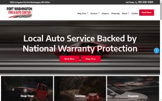 Fort Washington Tire Pros & Auto Center website