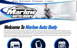 Marlow Auto Body & Service Center of Oxon Hill website