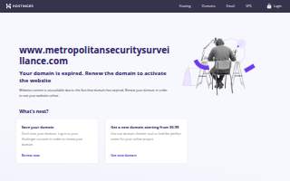 Metropolitan Security & Surveillance of Oxon Hill website