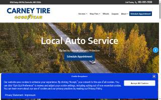 Carney Tire & Car Care Center Tire Pros website