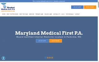 Maryland Medical First P.A. website