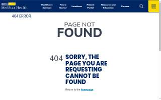 MedStar Health: Orthopedics at Timonium of Parkville website