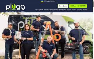 Plugg Electric of Parkville website