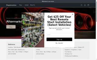 Poptronics Electronics website