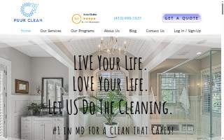 Puur Clean of Carney website