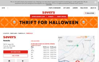 Savers website