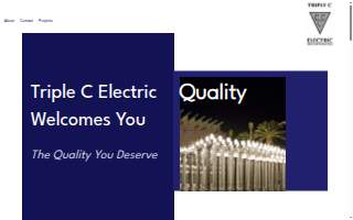 Triple C Electric website