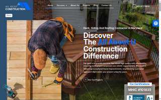 All About U Construction - General Contractor In Maryland website